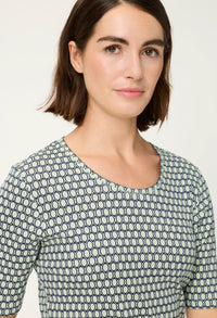 Honeycomb Print T-Shirt