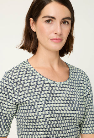 Honeycomb Print T-Shirt