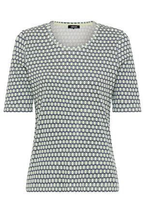 Honeycomb Print T-Shirt
