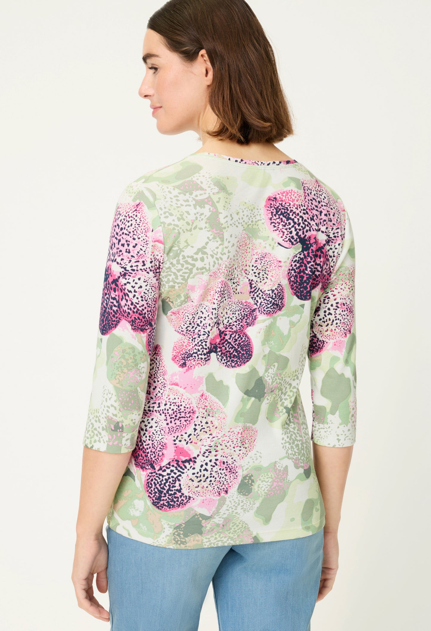 Orchid Print Top