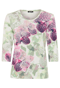 Orchid Print Top