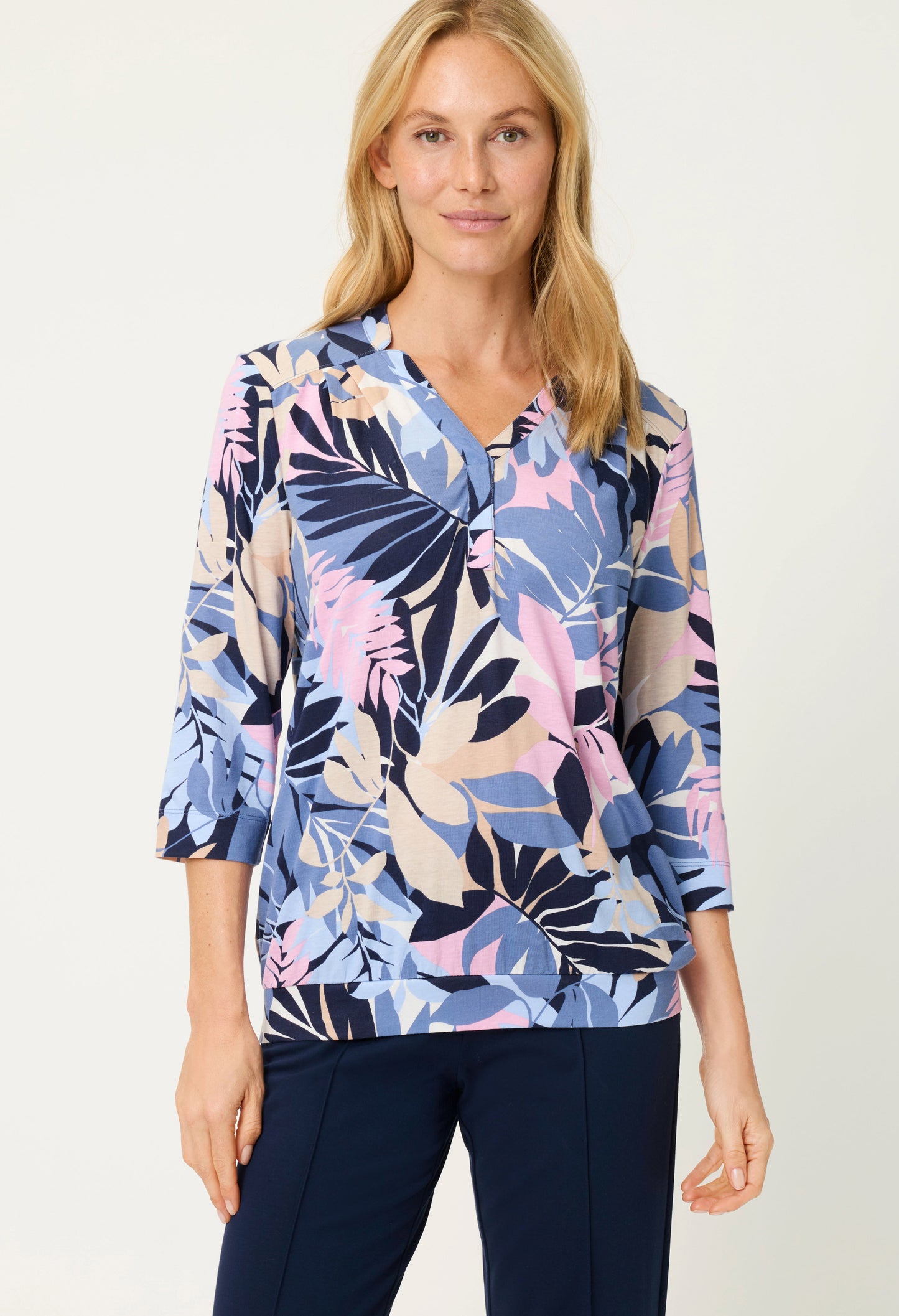 Leaf Print Blouse