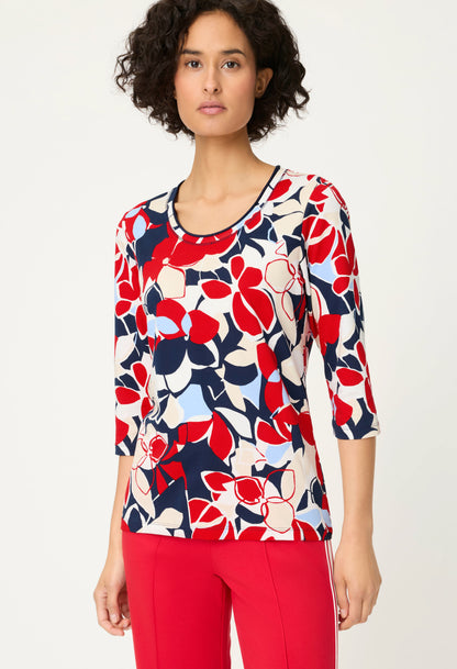 Floral 3/4 Sleeve Top