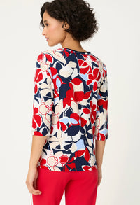 Floral 3/4 Sleeve Top