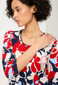 Floral 3/4 Sleeve Top