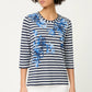 Striped Floral Top