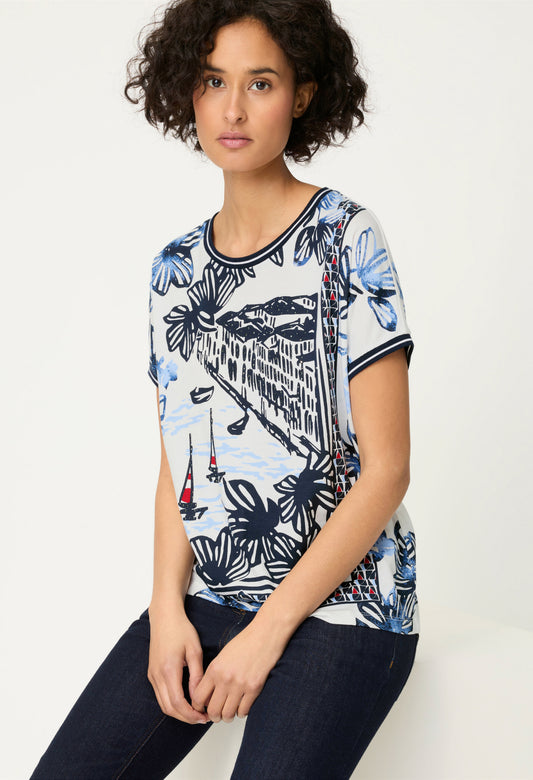 Printed Short Sleeve Top
