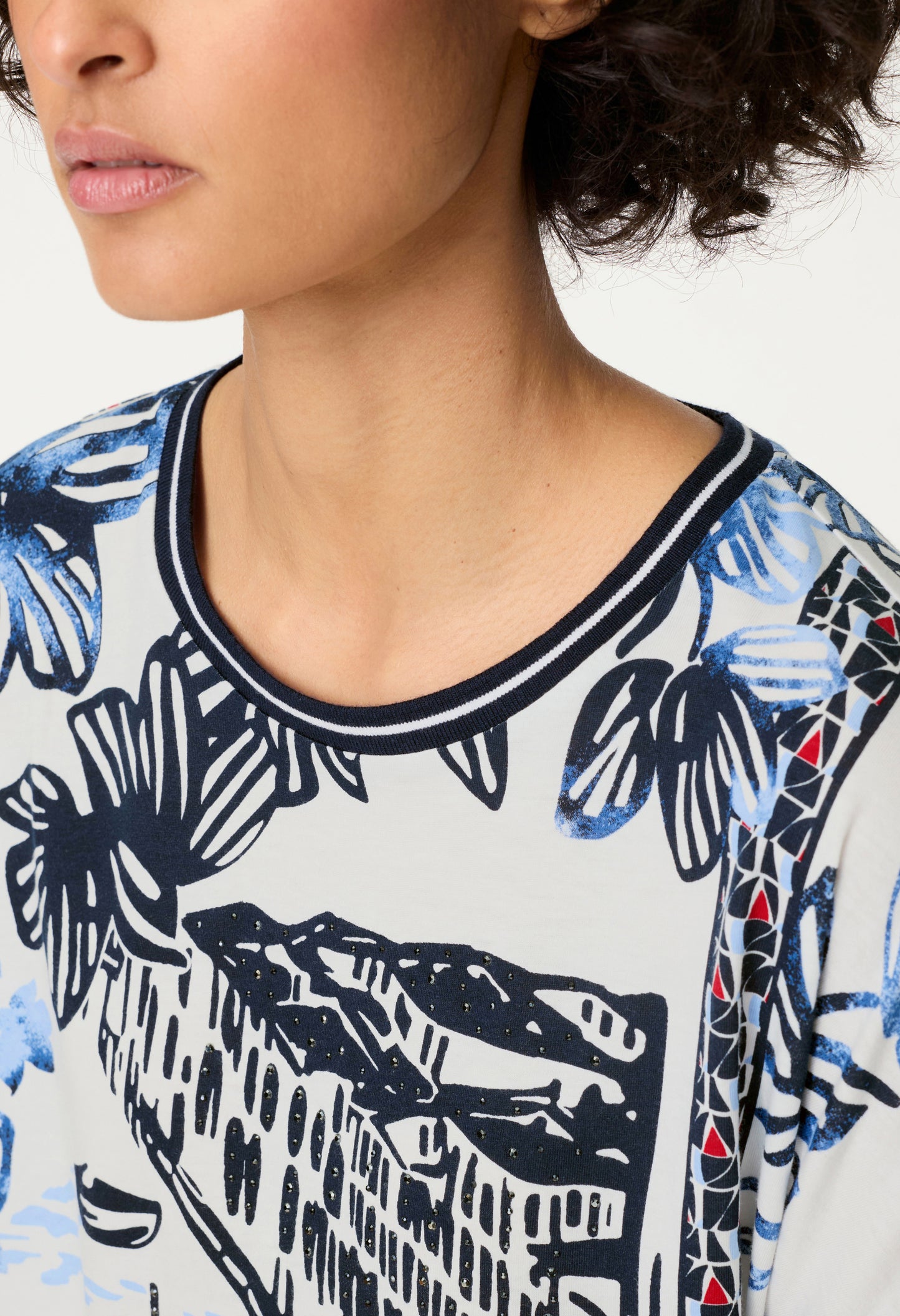Printed Short Sleeve Top