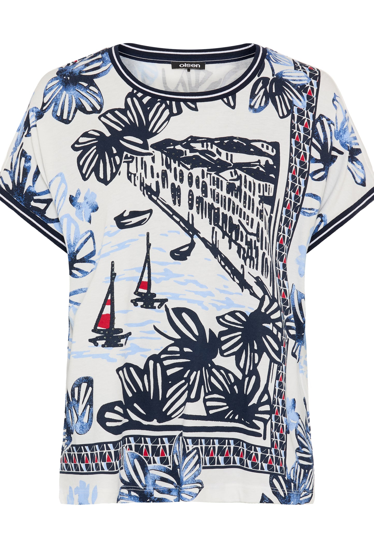 Printed Short Sleeve Top