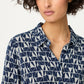 Geometric Print Blouse