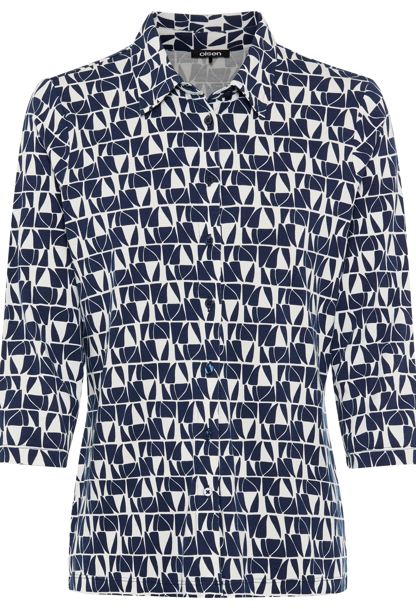 Geometric Print Blouse