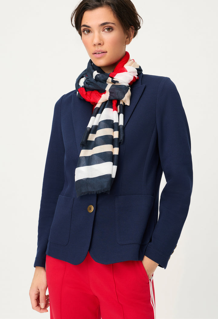 Abstract Print Woven Scarf
