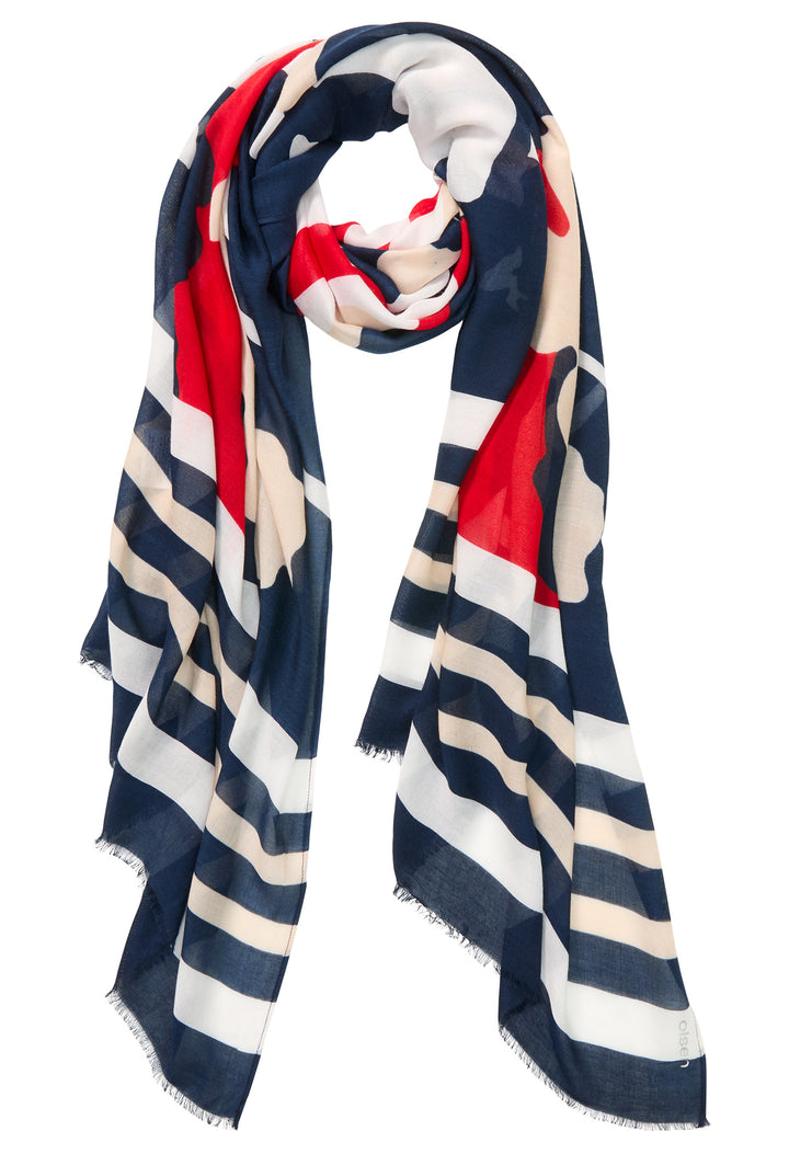 Abstract Print Woven Scarf