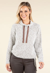 Souffle Knit Mini Leopard Top