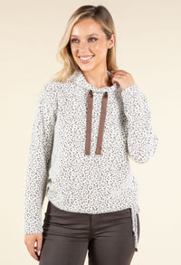 Souffle Knit Mini Leopard Top