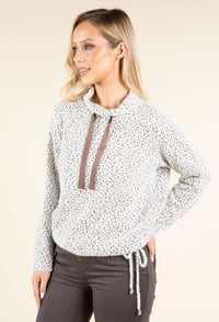 Souffle Knit Mini Leopard Top