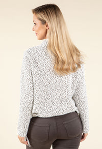 Souffle Knit Mini Leopard Top