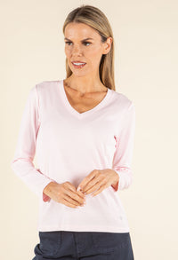 Long Sleeve V-Neck Top