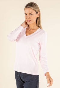 Long Sleeve V-Neck Top