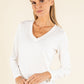 Long Sleeve V-Neck Top