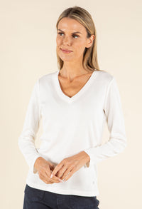 Long Sleeve V-Neck Top