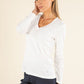 Long Sleeve V-Neck Top