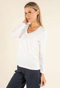 Long Sleeve V-Neck Top