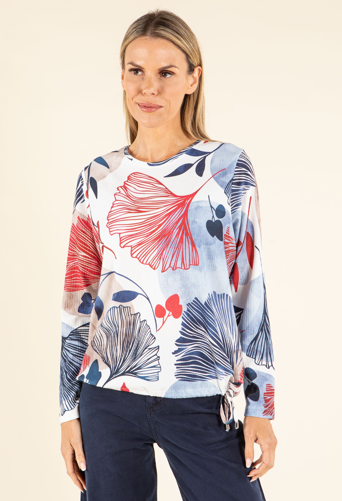 Leaf Print Top
