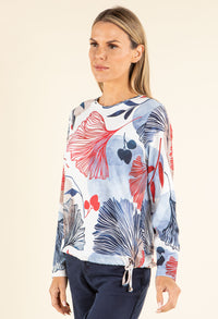 Leaf Print Top