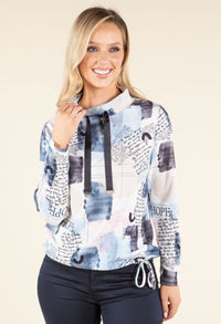 Lux Touch Graphic Knit Top