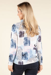 Lux Touch Graphic Knit Top