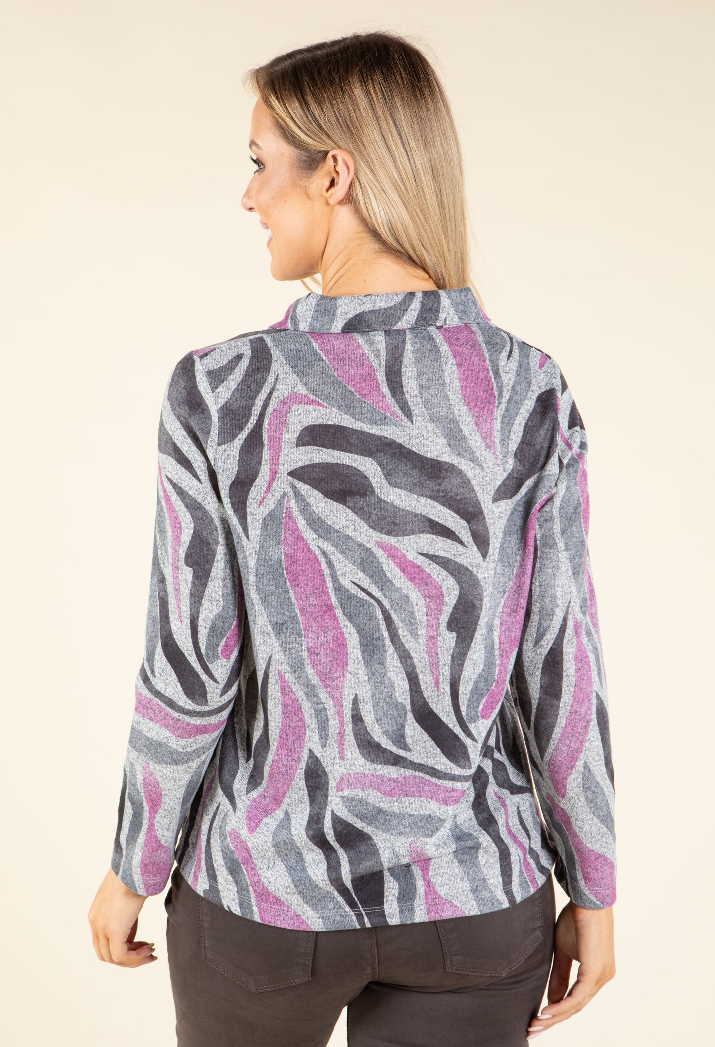 Abstract Design Knit Top