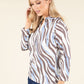 Zebra Print Blouse