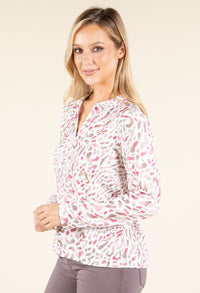 Leopard Print Knit Top