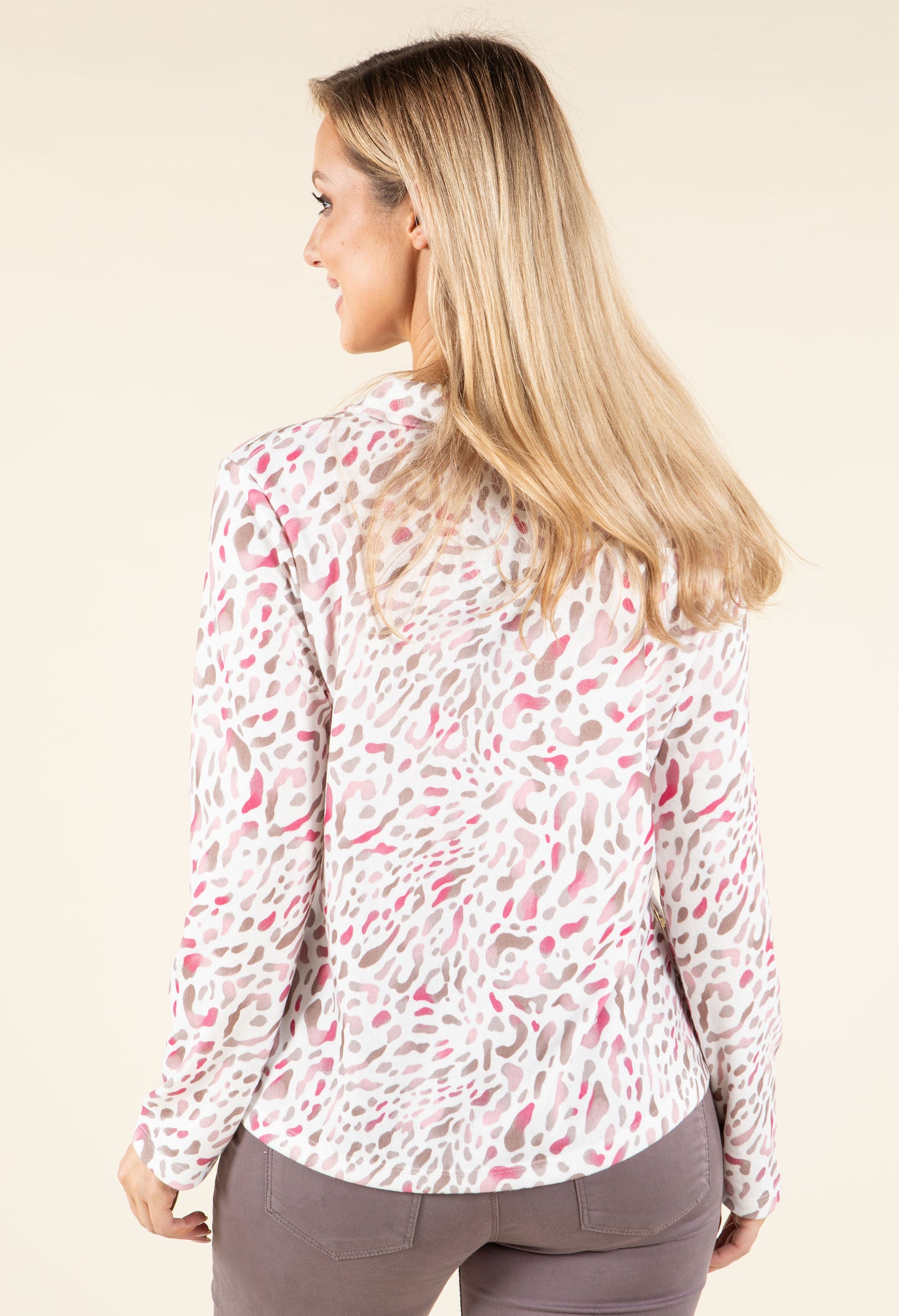 Leopard Print Knit Top