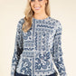 Diamante Paisley Knit Top