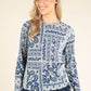 Diamante Paisley Knit Top