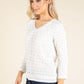 Waffle Textured V-Neck Top