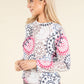 Mosaic Print Knit Top
