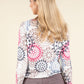 Mosaic Print Knit Top