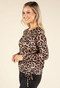 Super Soft Leopard Knit Top