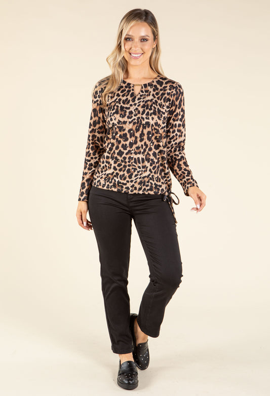 Super Soft Leopard Knit Top