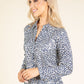 Silver Foil Leopard Blouse
