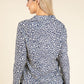 Silver Foil Leopard Blouse