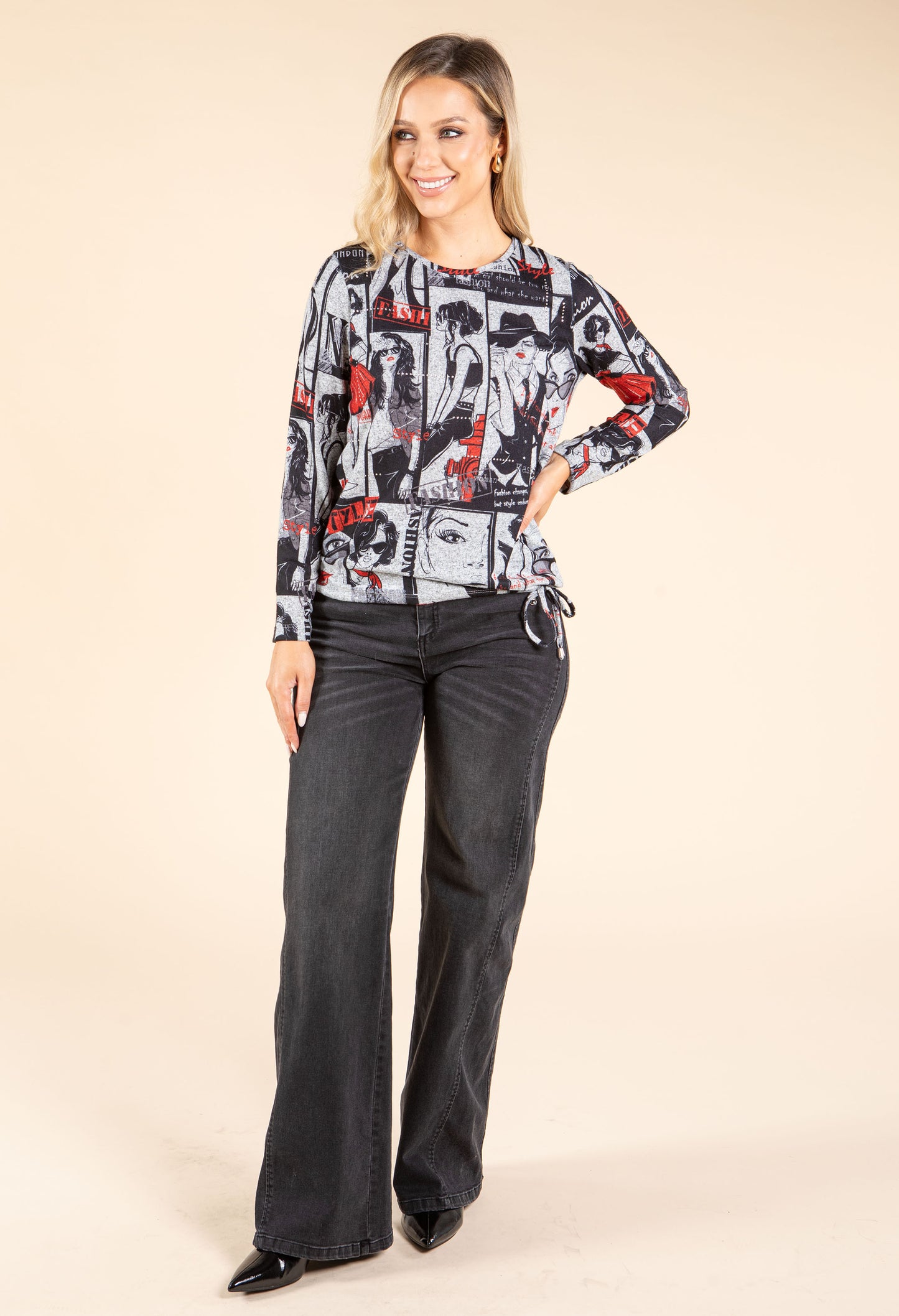 Pop Art Soft Touch Knit Top