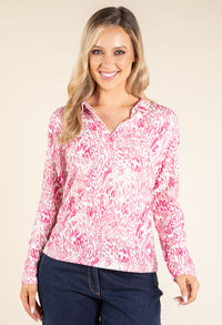 Animal Print Soft Touch Knit Top