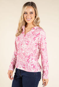 Animal Print Soft Touch Knit Top