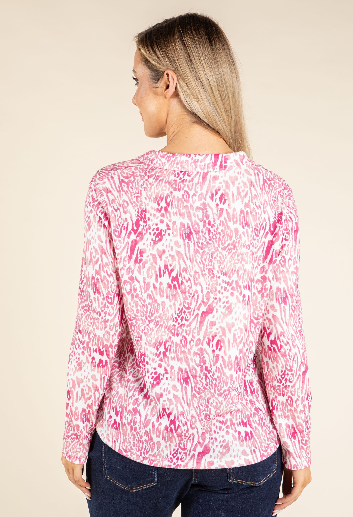 Animal Print Soft Touch Knit Top