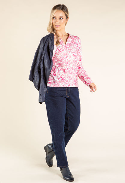 Animal Print Soft Touch Knit Top