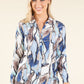 Silver Foil Abstract Blouse